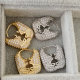pave planet earrings