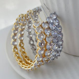 Clear zircon hoops
