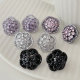 Pave floiwer earrings