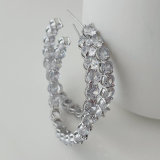 Clear zircon hoops