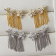 Chain tassel flower earrings