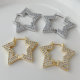 Pave star earrings