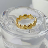 Metal heart ring
