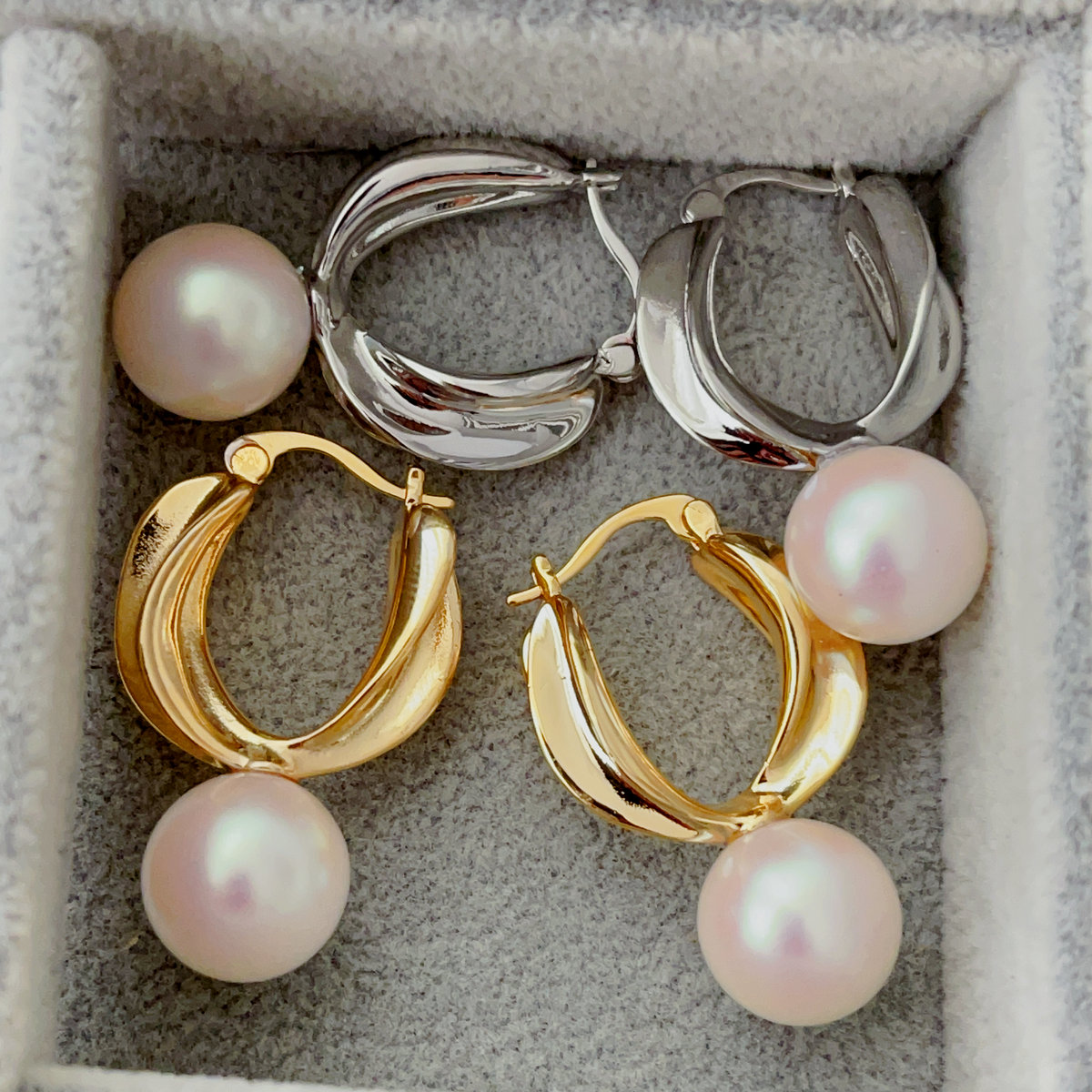 Pearl drop earrings