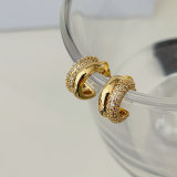 Small zircon hoops