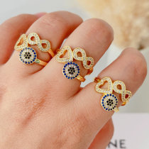 Pave eye ring