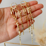 Chain tassel earrings