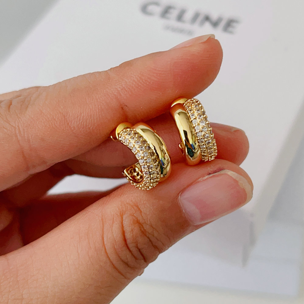 Small zircon hoops