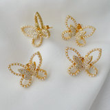 Pearl butterfly earrings