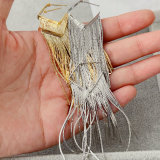 chain tassel square earrings
