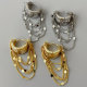 Chain hoop earrings