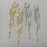 Chain tassel earrings