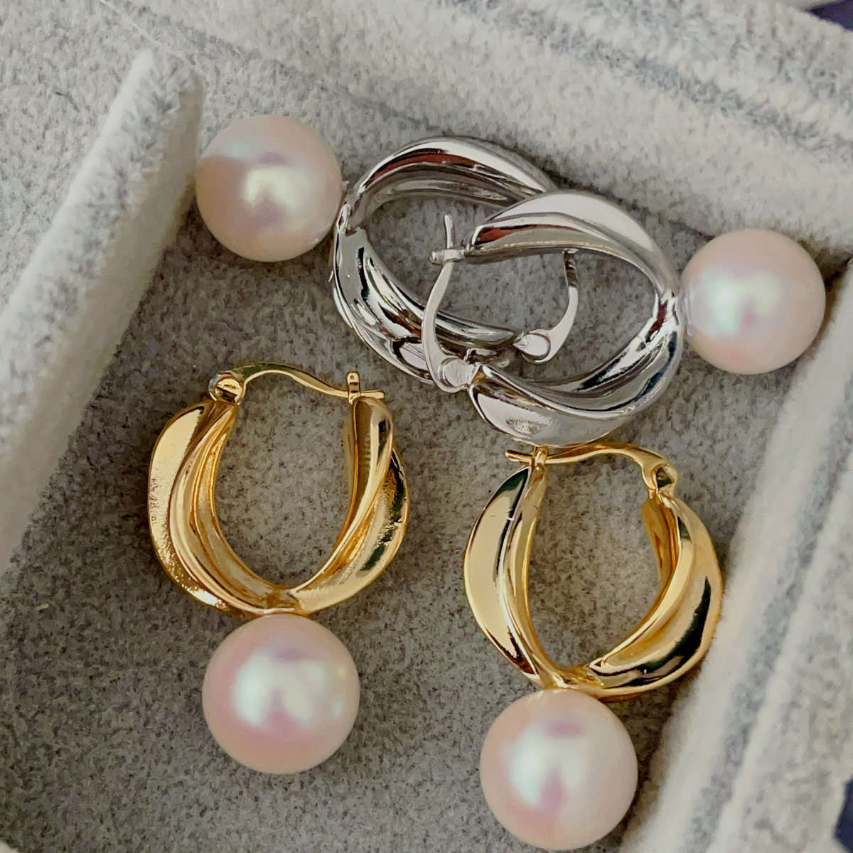 Pearl drop earrings