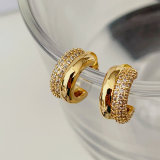 Small zircon hoops