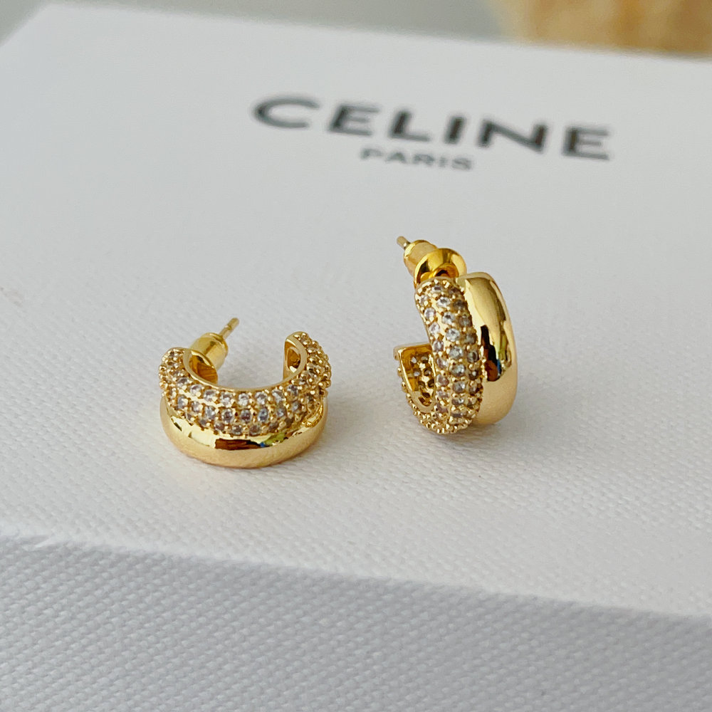 Small zircon hoops