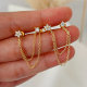 Star chain earrings