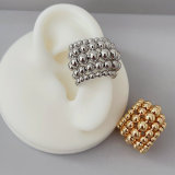 Gold ball ear cuff