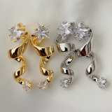 S star earrings