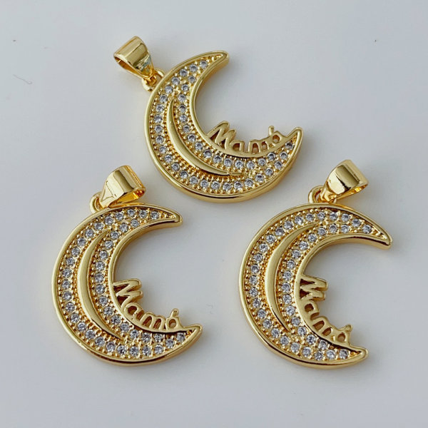 Star moon charm