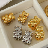 Teddy bear earrings