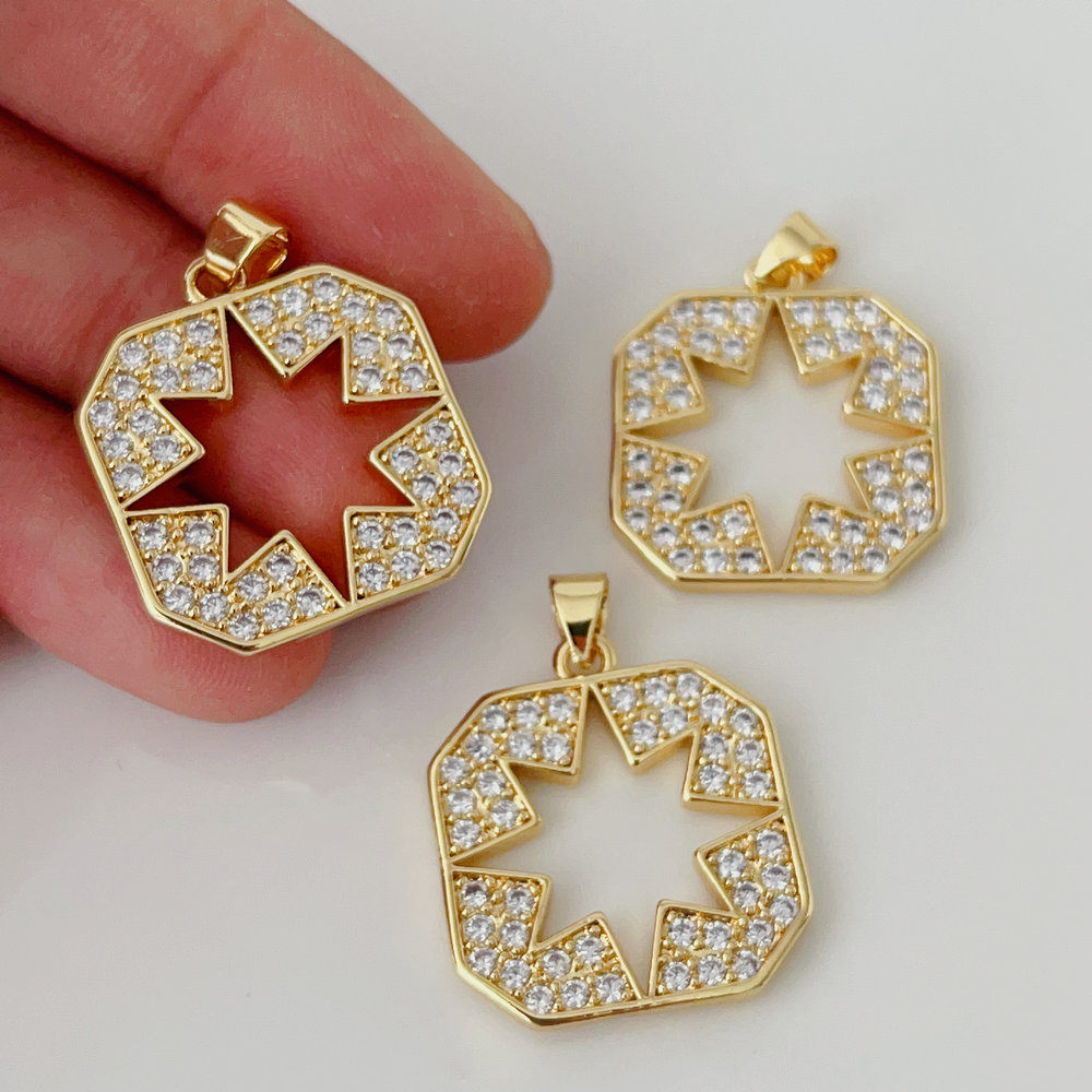 Pave star charm