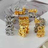 Teddy bear earrings
