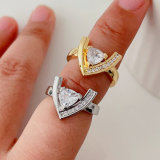 Pave arrow ring