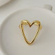 Metal heart ring