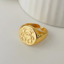 Metal bear ring