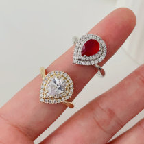 Pave drop ring