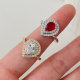 Pave drop ring