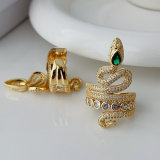Green snake ring