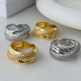 Pave twist ring