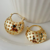 Metal star earrings