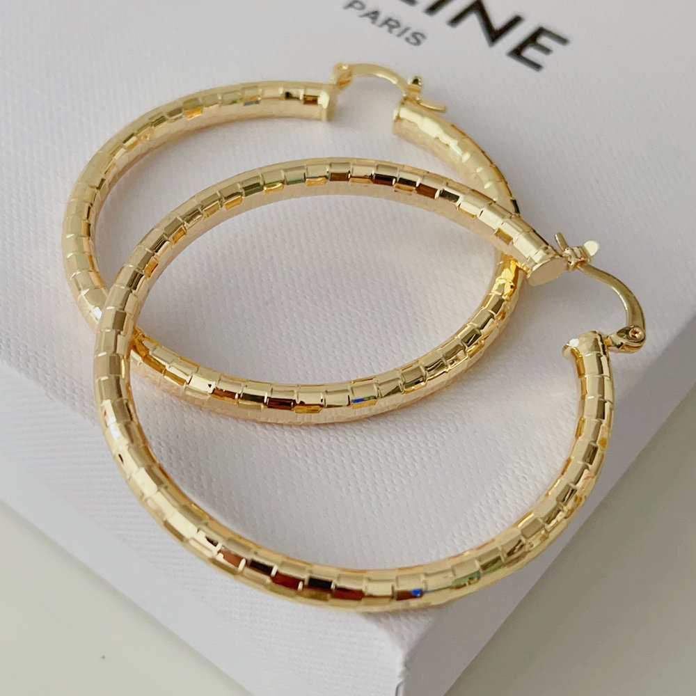 Bling chunky hoops