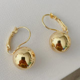 Gold ball earrings