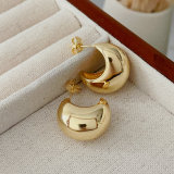 Metal moon earrings
