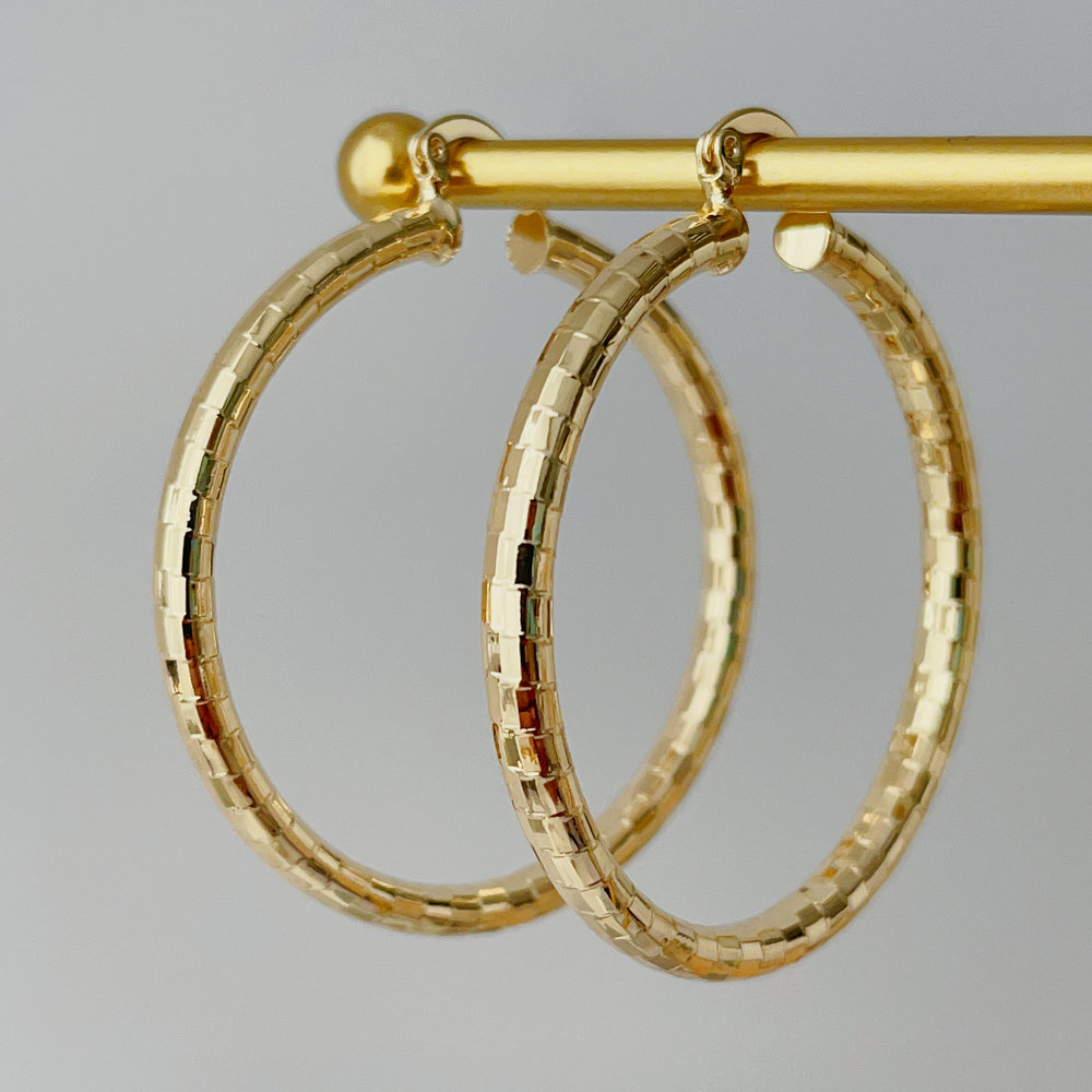 Bling chunky hoops