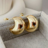 Metal moon earrings
