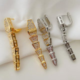 Pave snake earrings
