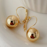 Gold ball earrings