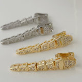 Pave snake earrings