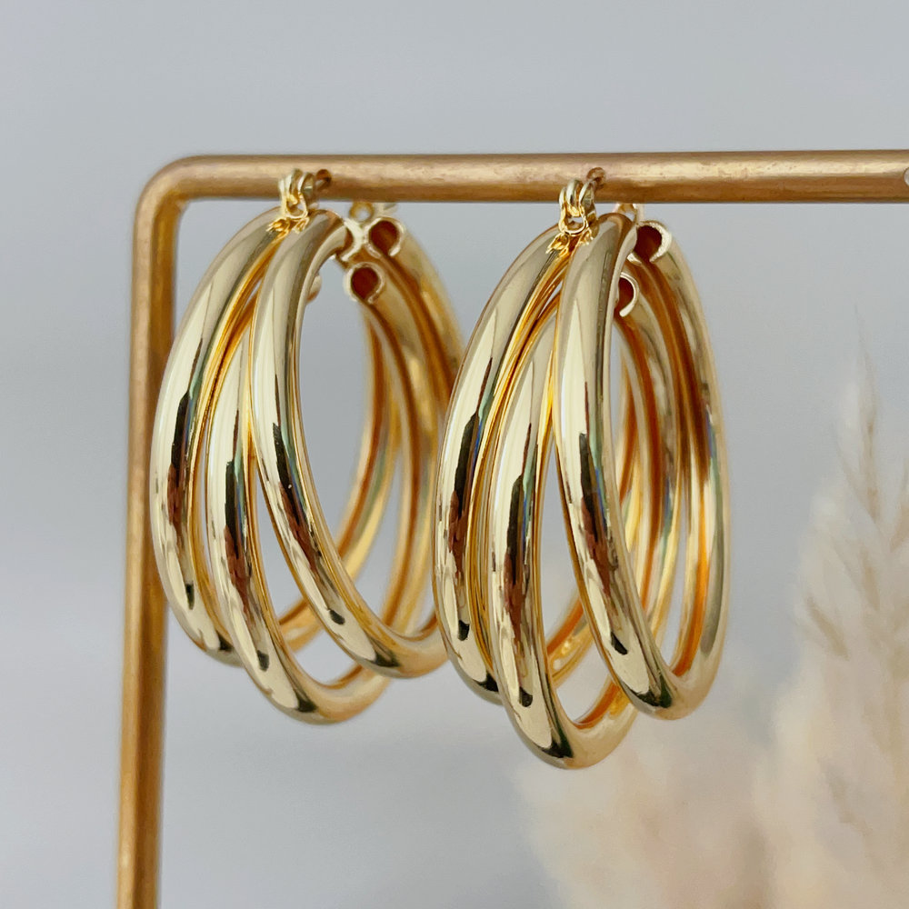 Big metal fan hoops 50cm