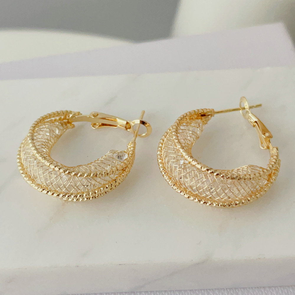 Bling crystal earrings