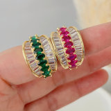Pave zircon ring