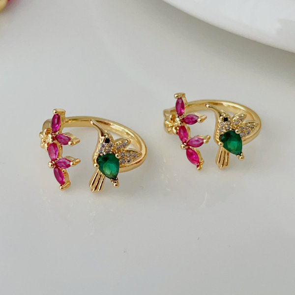 Pave bird ring
