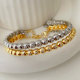 Pave ball bracelet