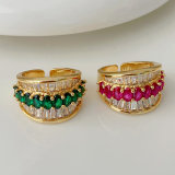 Pave zircon ring
