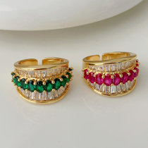 Pave zircon ring