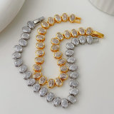Oval zircon bracelet